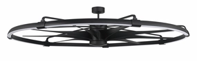 Axel 80"Ceiling Fan Flat Black quiet medium fans for living room use