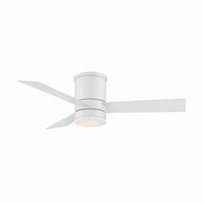 Axis 44"Ceiling Fan Matte White space-saving huggers with modern style