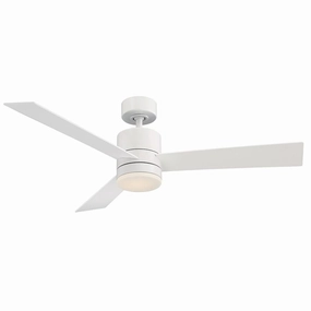 Axis 52"Ceiling Fan Matte White weatherproof fans for outdoor environments