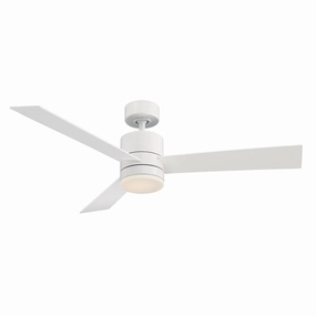 Axis 52"Ceiling Fan Matte White weatherproof fans for outdoor environments