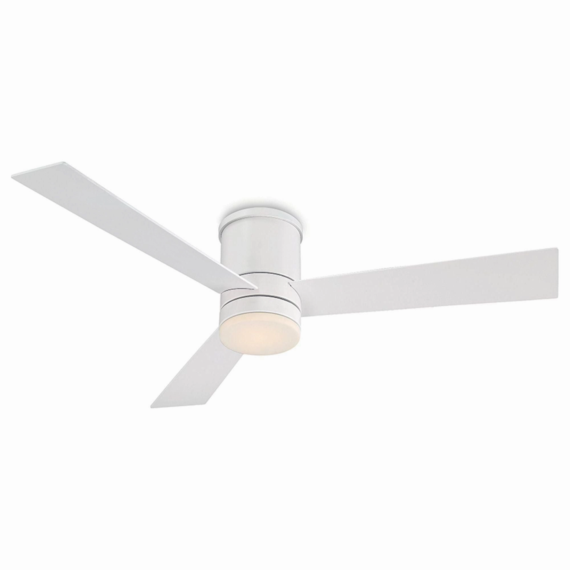 Axis Indoor/Outdoor 3-Blade 52" Smart Flush Mount Ceiling Fan with LED Light Kit and Remote Control