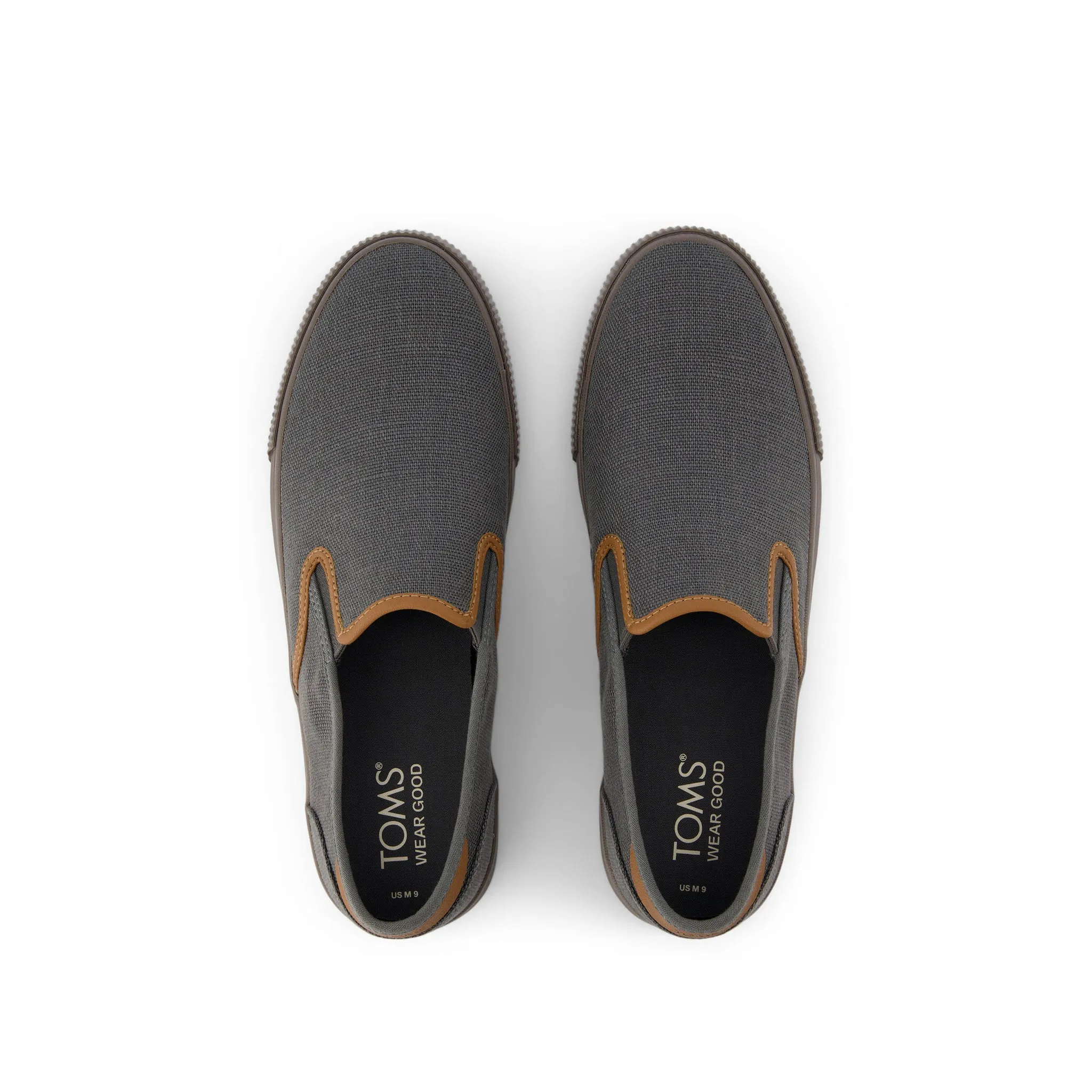 Baja Dark Grey Heritage Canvas Slip On Sneaker