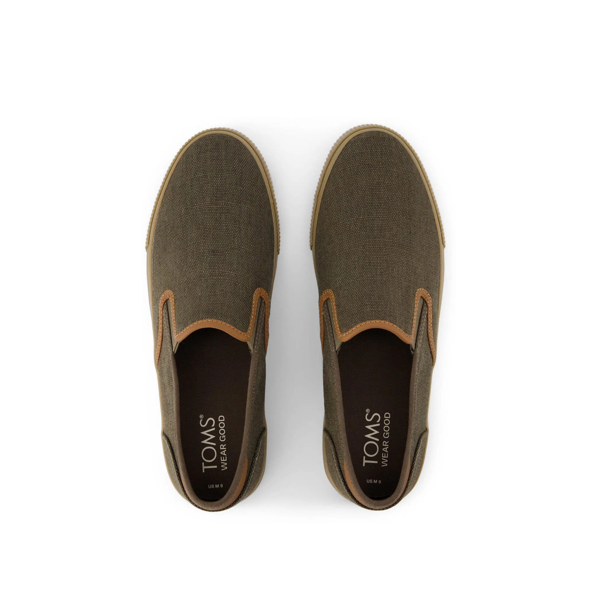 Baja Olive Heritage Canvas Slip On Sneaker