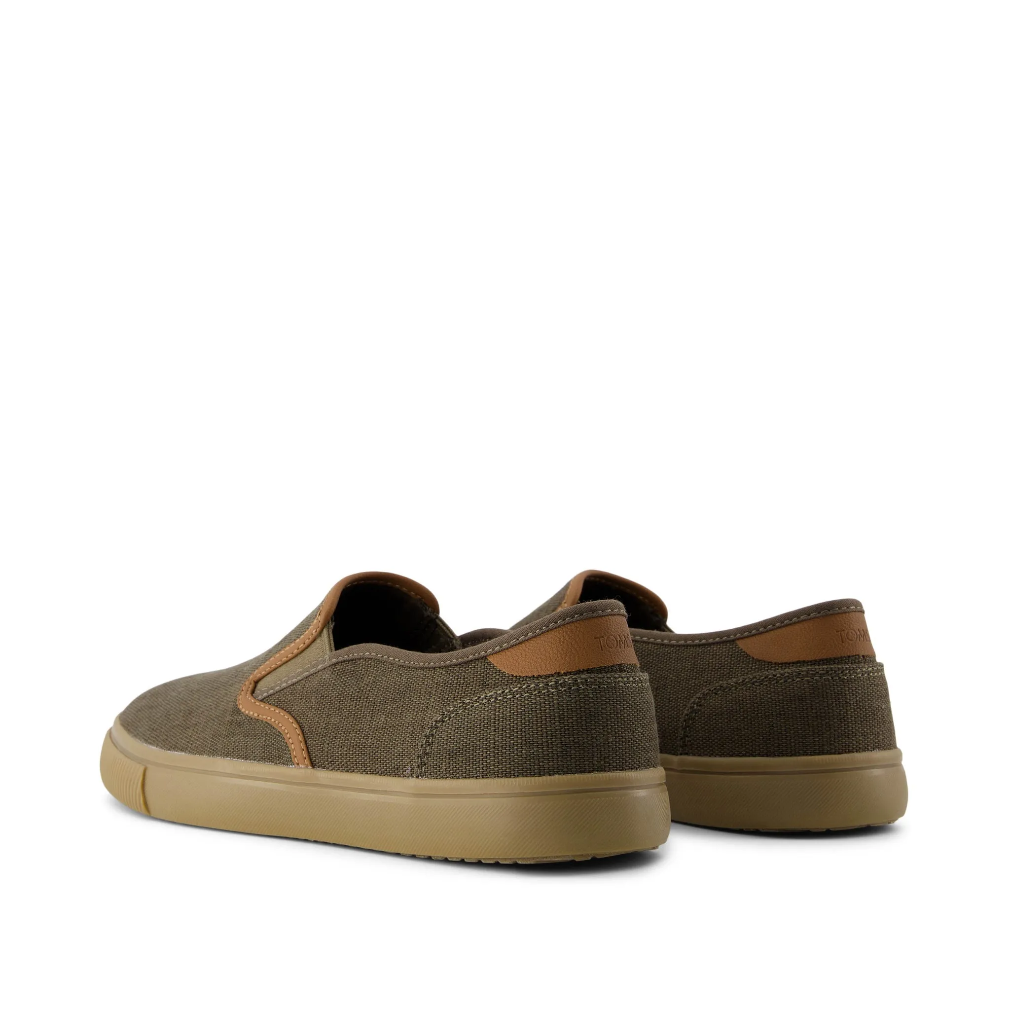 Baja Olive Heritage Canvas Slip On Sneaker