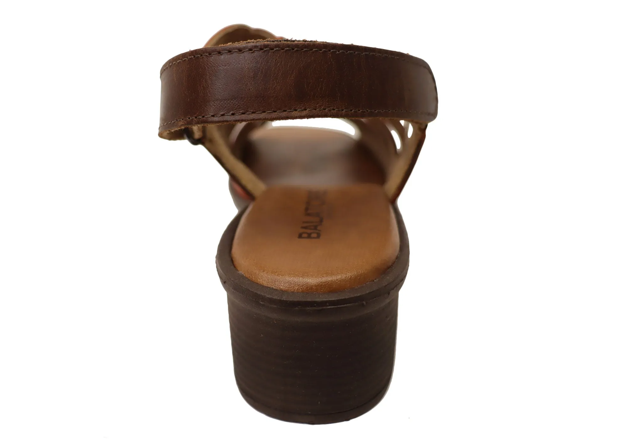 Balatore Cello Womens Comfortable Brazilian Leather Low Heel Sandals Balatore Shoes