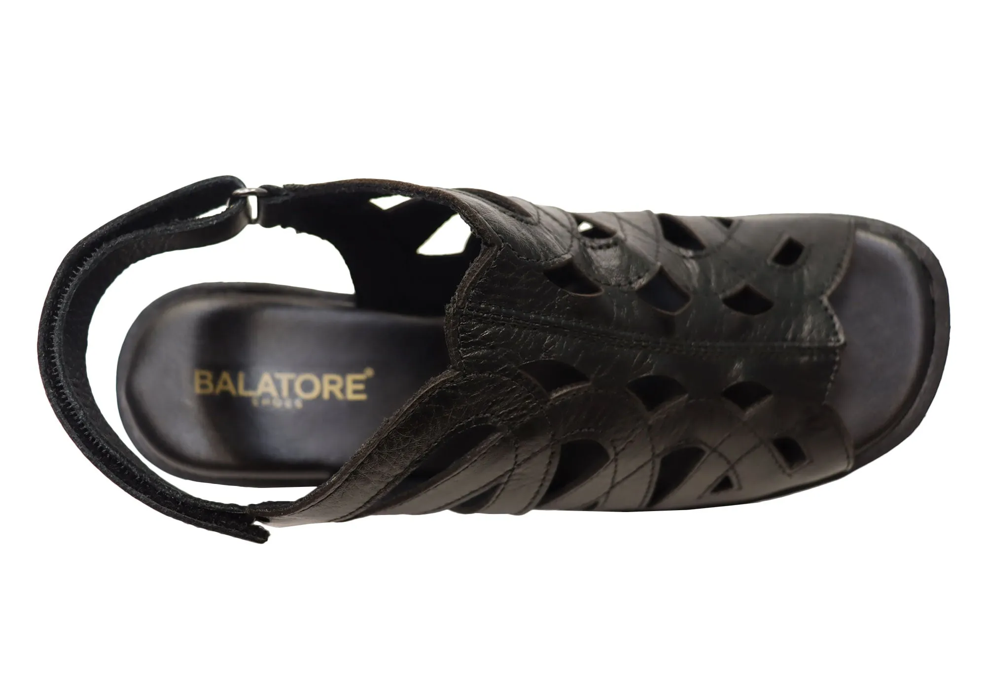 Balatore Cello Womens Comfortable Brazilian Leather Low Heel Sandals Balatore Shoes
