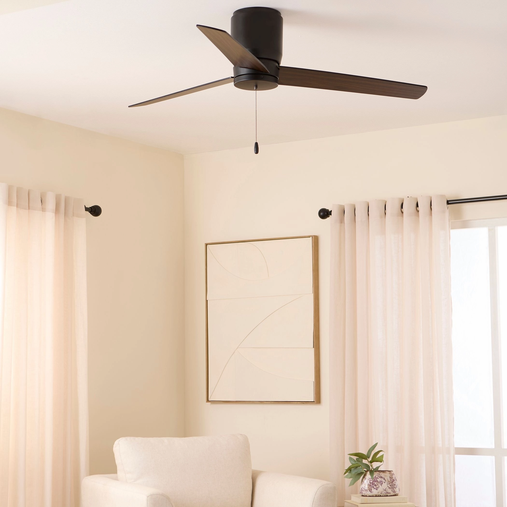 Banzai 52"Ceiling Fan Matte Black