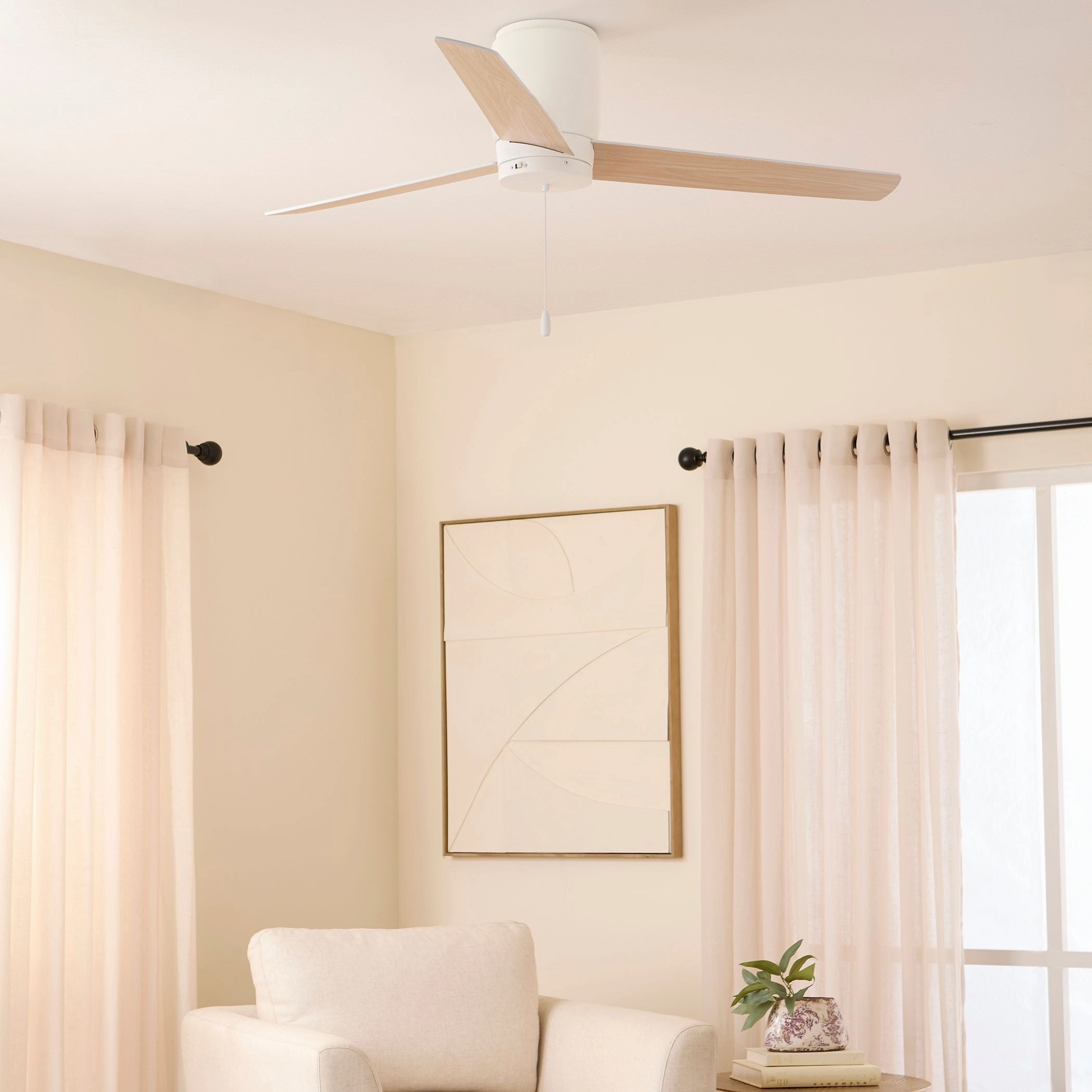 Banzai 52"Ceiling Fan Studio White