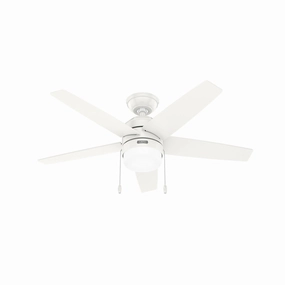 Bardot 44"Ceiling Fan Fresh White durable fans for long-lasting performance