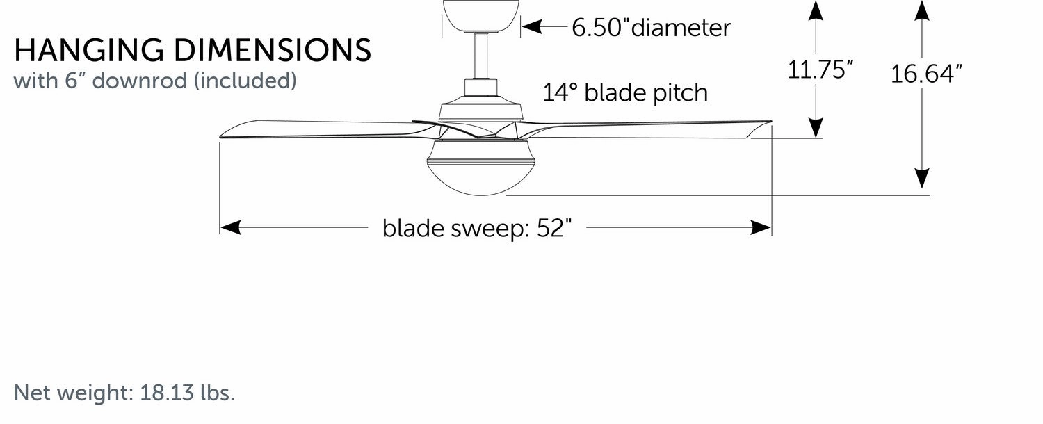 Barlow 52"Ceiling Fan Antique Graphite