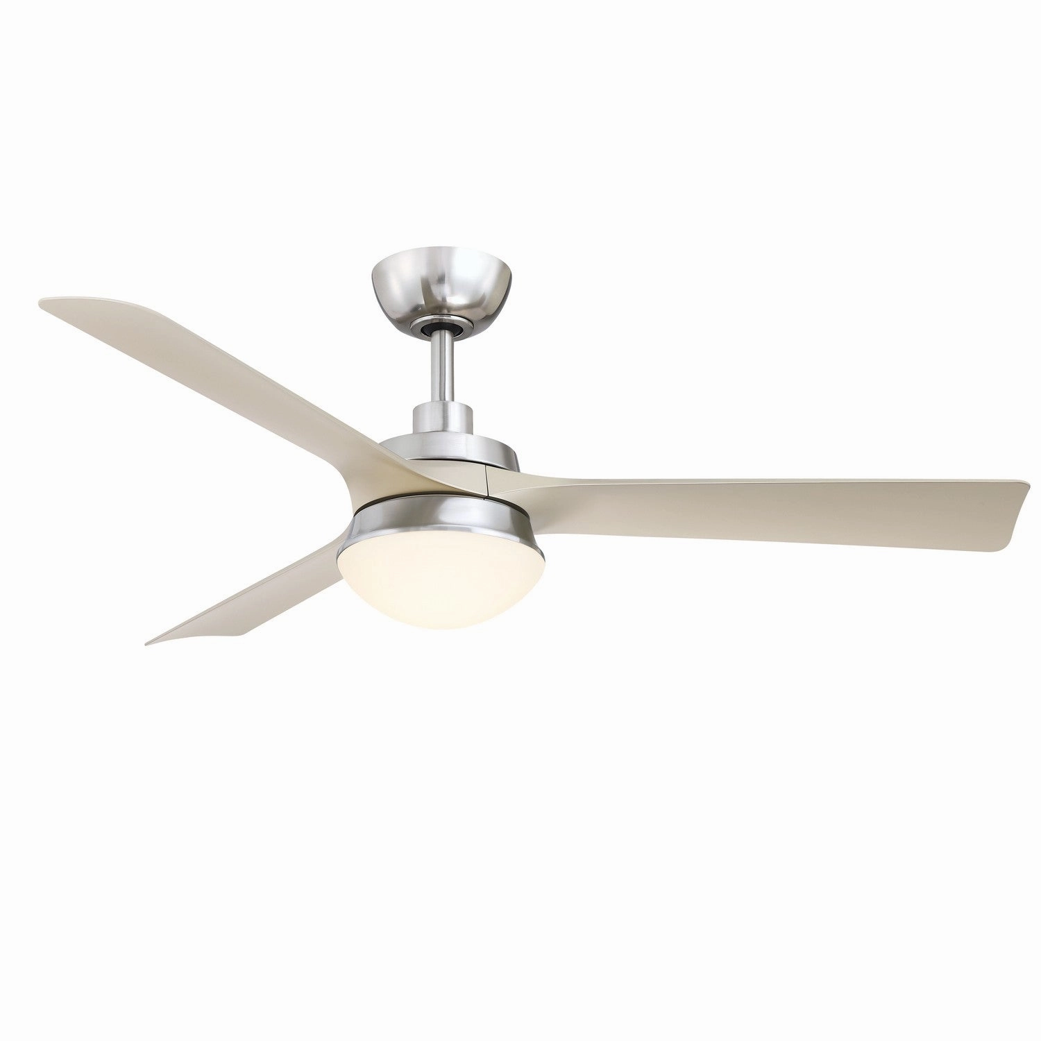 Barlow 52"Ceiling Fan Brushed Nickel whisper-quiet fans for bedrooms and offices
