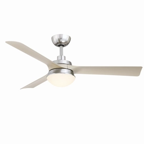 Barlow 52"Ceiling Fan Brushed Nickel whisper-quiet fans for bedrooms and offices