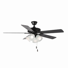 Basic-Max 52"Ceiling Fan Black / Walnut / Pecan oscillating medium fans with strong airflow