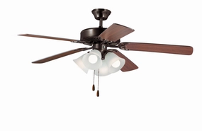 Basic-Max 52"Ceiling Fan Oil Rubbed Bronze / Walnut / Pecan home cooling fans in medium size