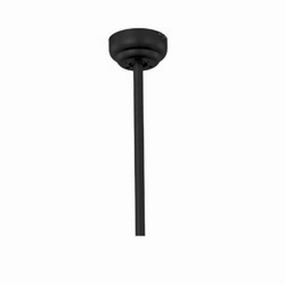 Basic-Max Down Rod Black oscillating electric fans for full room circulation