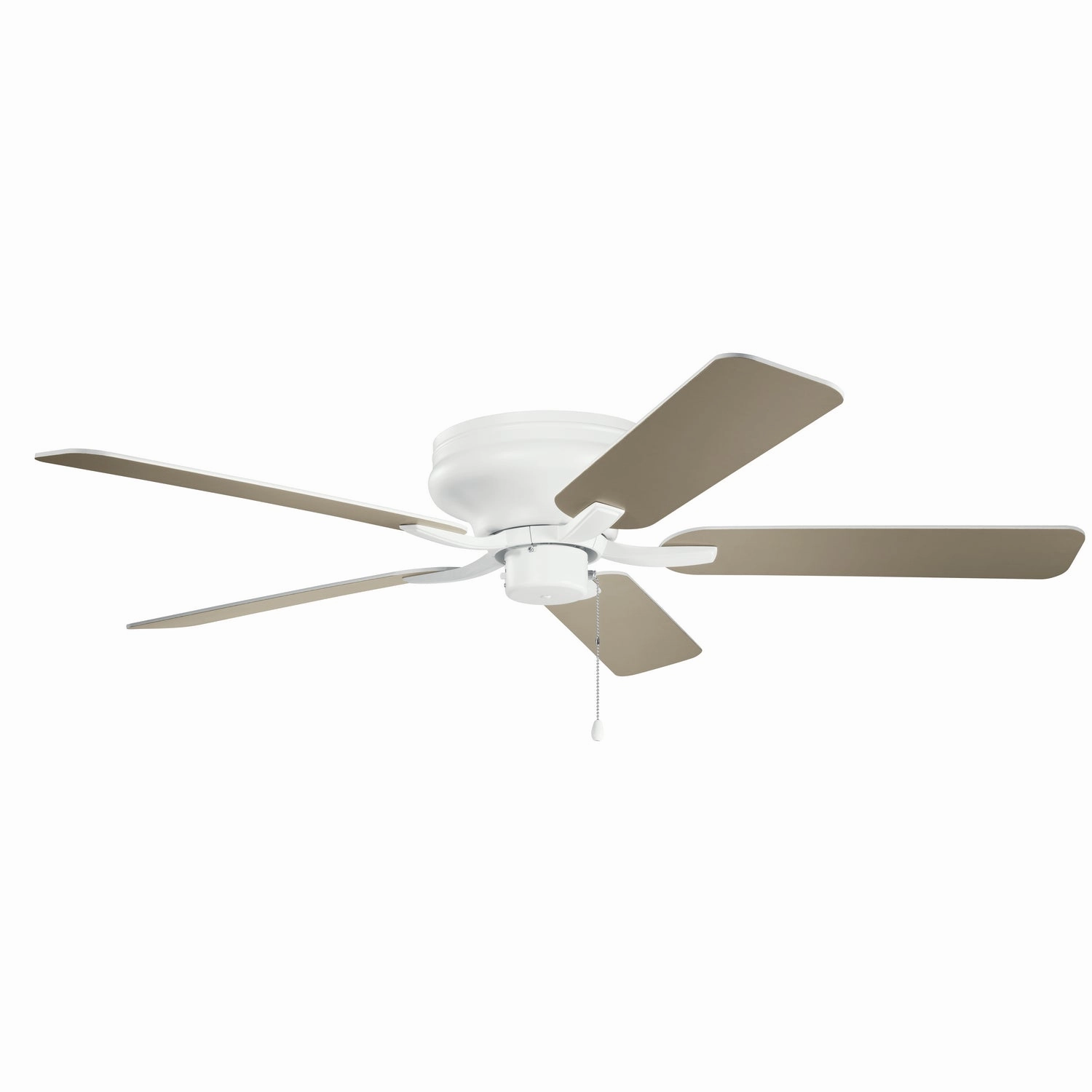 Basics Pro Legacy 52"Ceiling Fan Matte White hugger fans for rooms with low ceilings