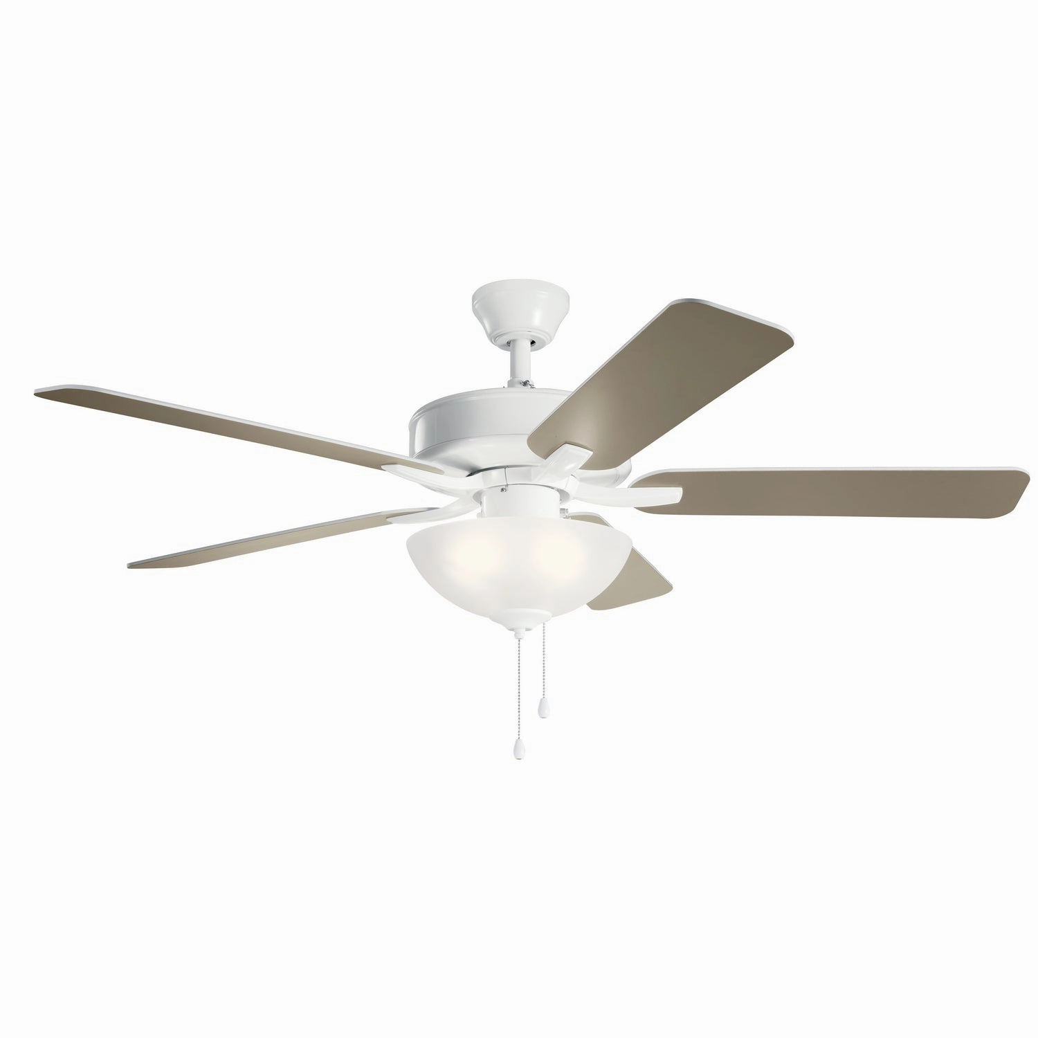 Basics Pro Select 52"Ceiling Fan White whisper-quiet fans for bedrooms and offices