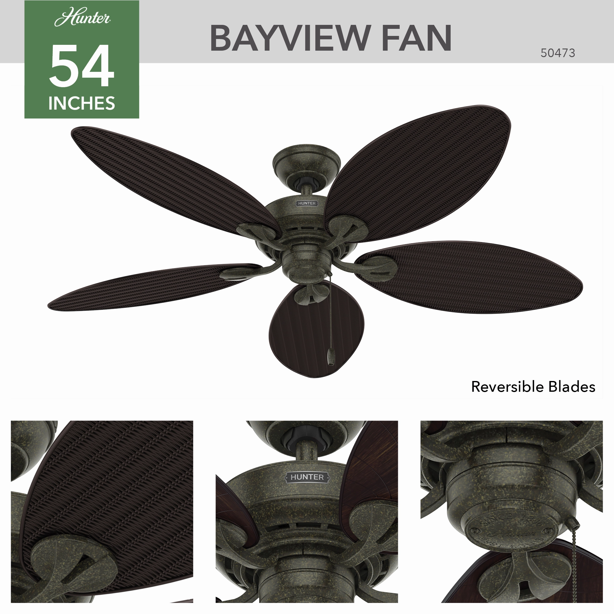 Bayview 54"Ceiling Fan Provencal Gold