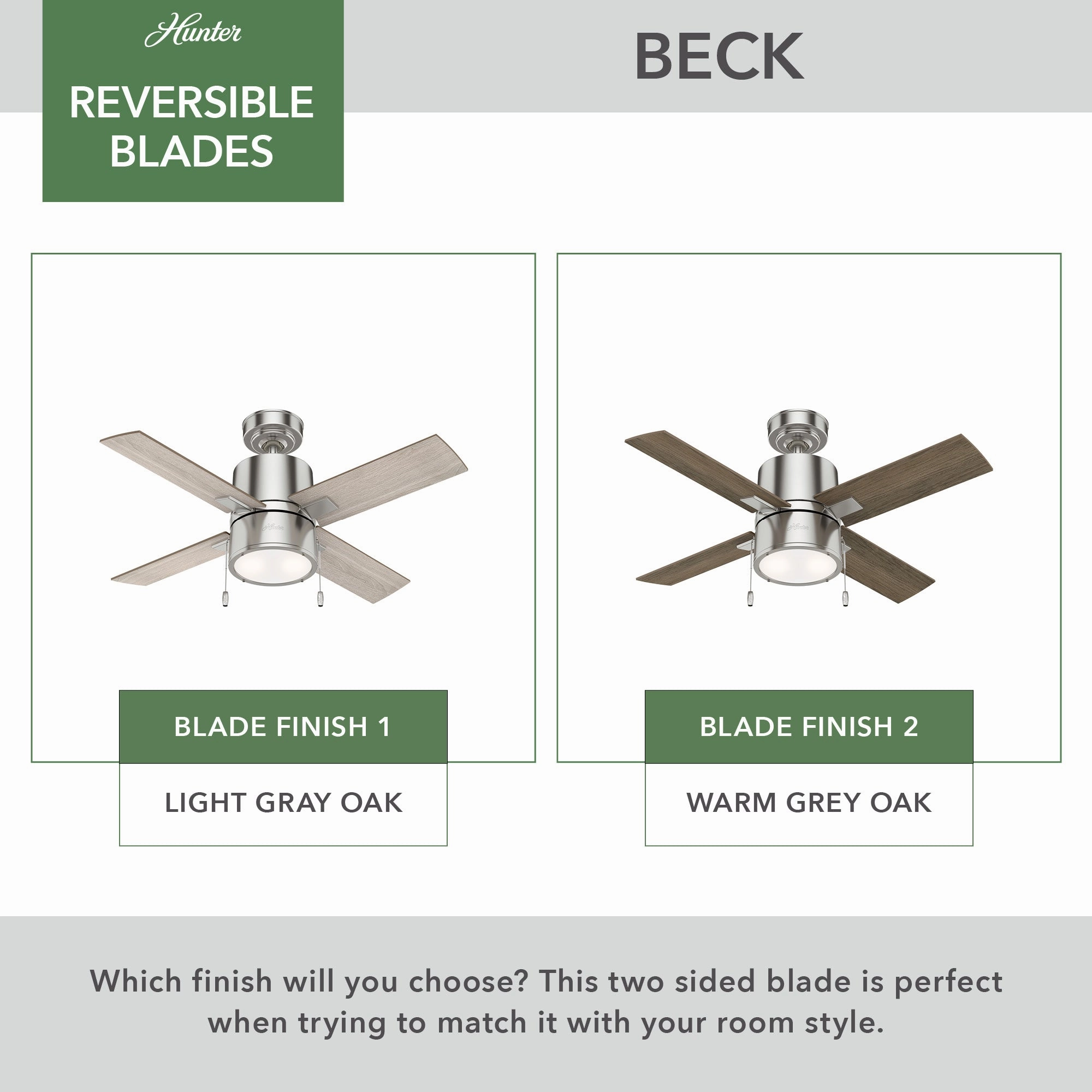 Beck 42"Ceiling Fan Brushed Nickel
