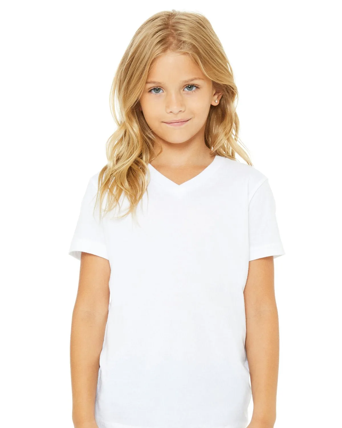 Bella   Canvas 3005Y Youth Jersey Short-Sleeve V-Neck T-Shirt