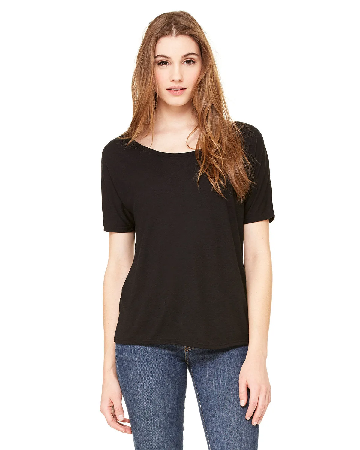 Bella   Canvas 8816 Ladies' Slouchy Scoop-Neck T-Shirt