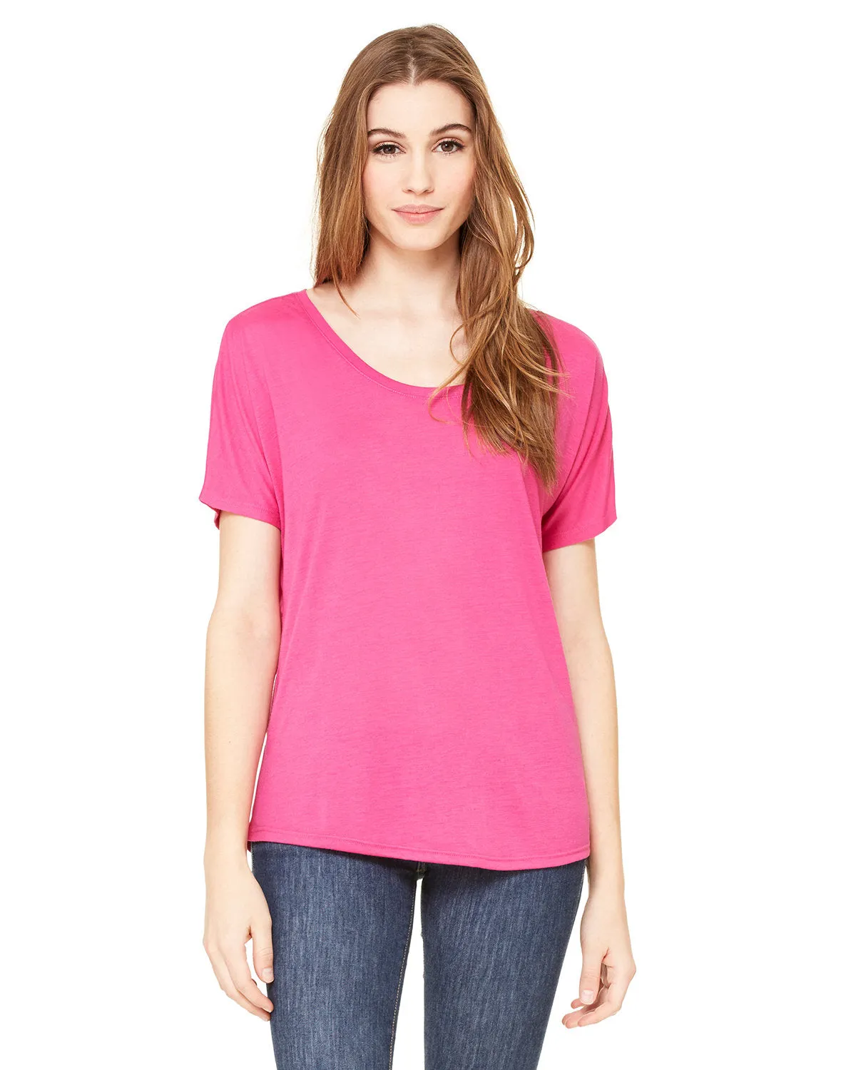 Bella   Canvas 8816 Ladies' Slouchy Scoop-Neck T-Shirt