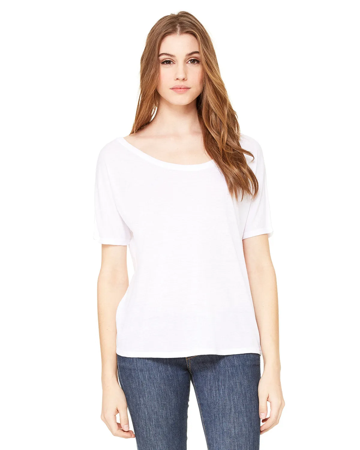 Bella   Canvas 8816 Ladies' Slouchy Scoop-Neck T-Shirt