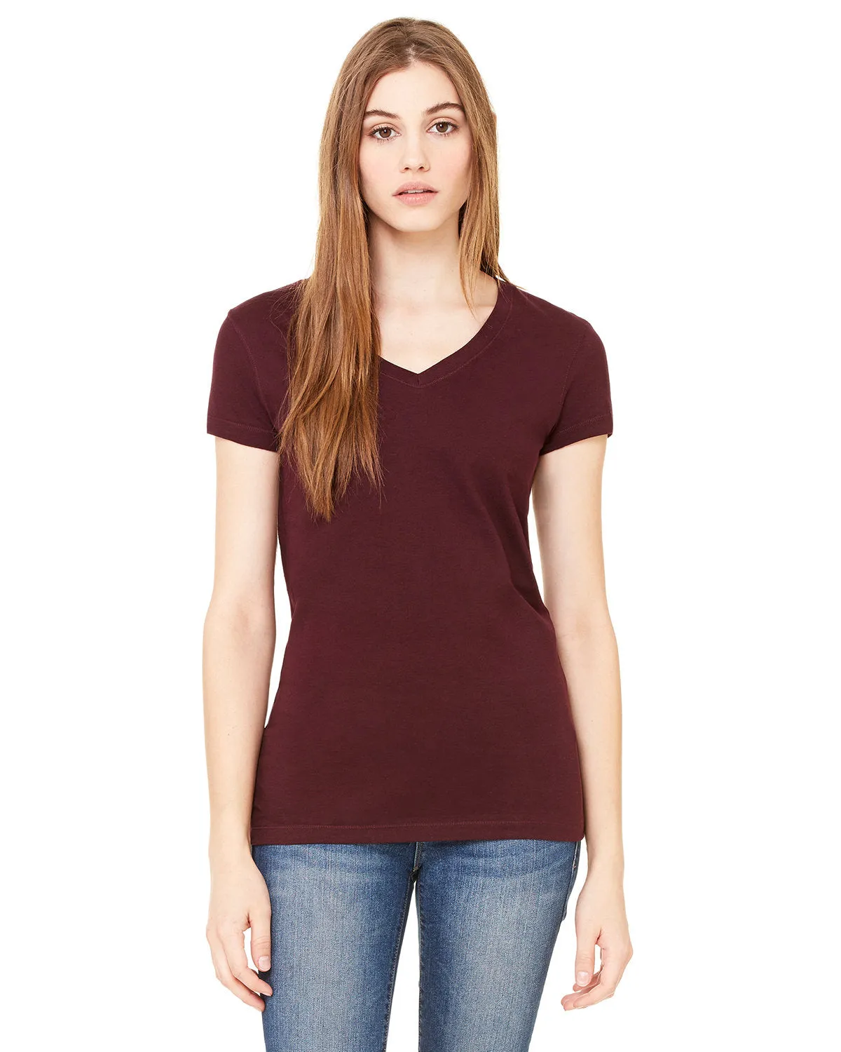 Bella   Canvas B6005 Ladies' Jersey Short-Sleeve V-Neck T-Shirt