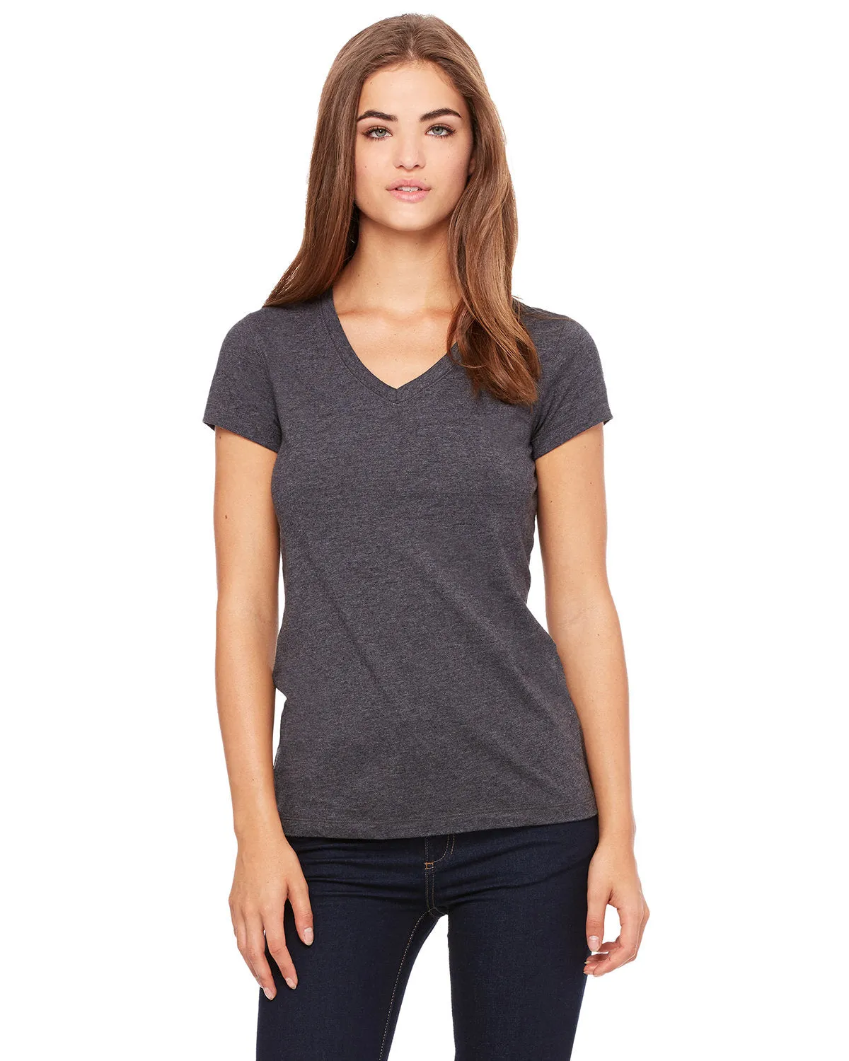Bella   Canvas B6005 Ladies' Jersey Short-Sleeve V-Neck T-Shirt