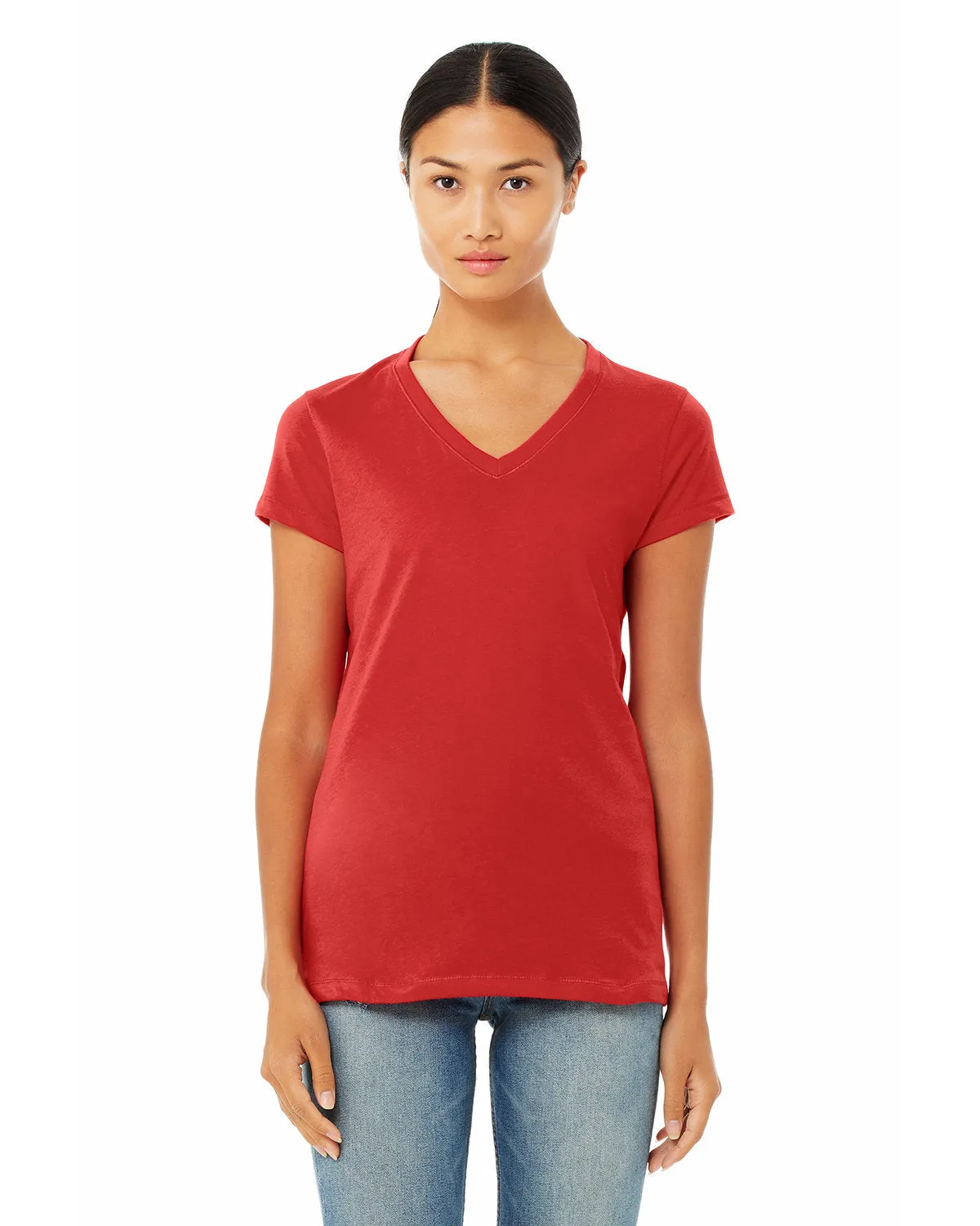 Bella   Canvas B6005 Ladies' Jersey Short-Sleeve V-Neck T-Shirt