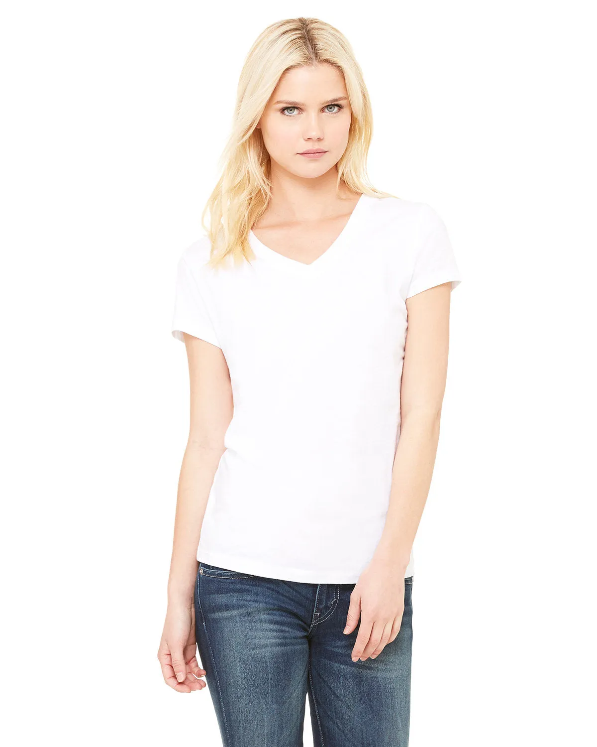 Bella   Canvas B6005 Ladies' Jersey Short-Sleeve V-Neck T-Shirt