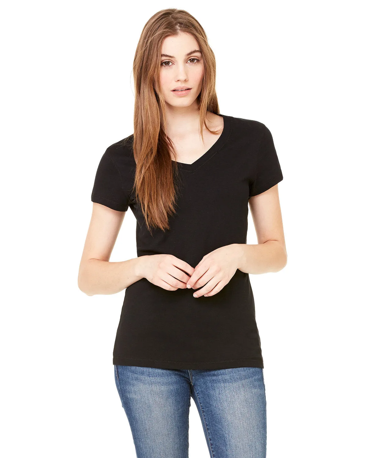 Bella   Canvas B6005 Ladies' Jersey Short-Sleeve V-Neck T-Shirt