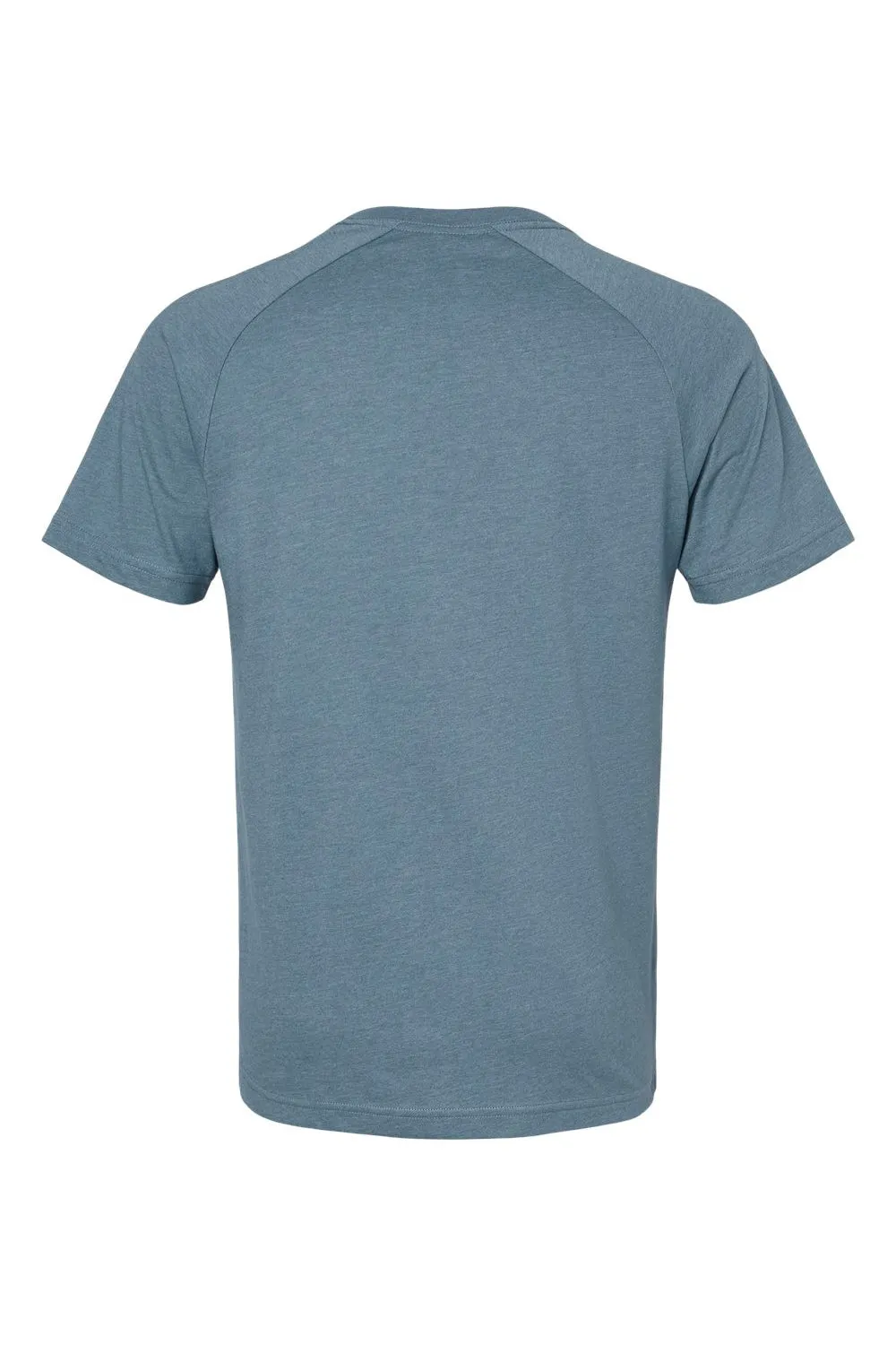 Bella   Canvas Mens CVC Raglan Short Sleeve Crewneck T-Shirt - Heather Slate
