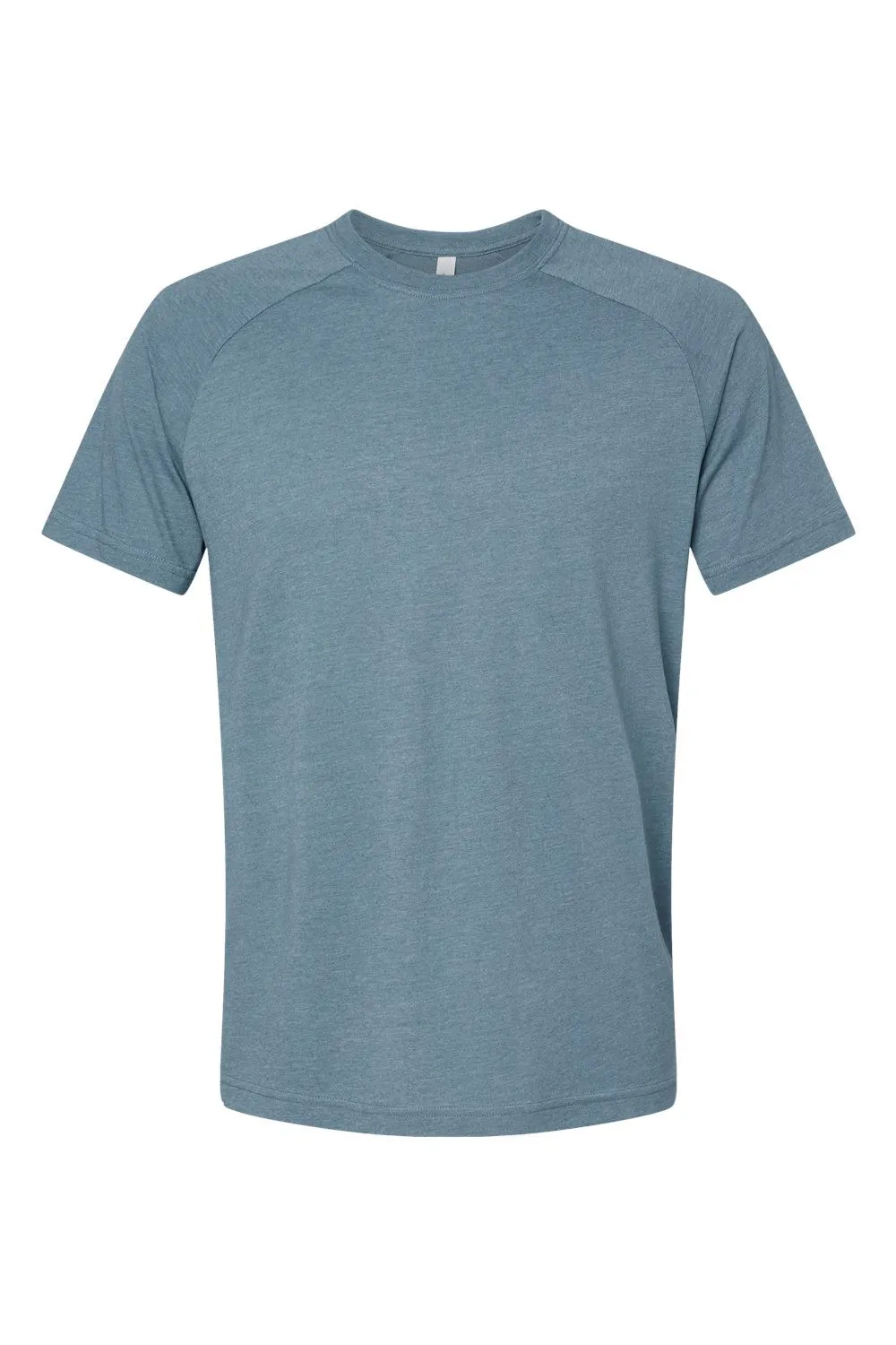 Bella   Canvas Mens CVC Raglan Short Sleeve Crewneck T-Shirt - Heather Slate
