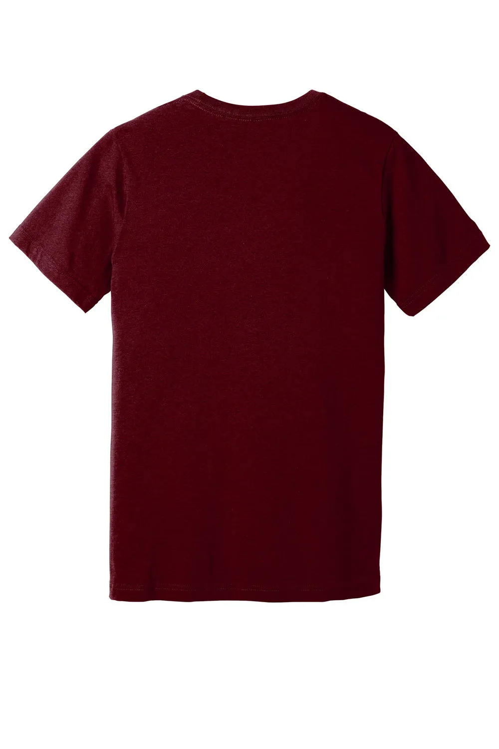 Bella   Canvas Mens CVC Short Sleeve V-Neck T-Shirt - Heather Cardinal Red