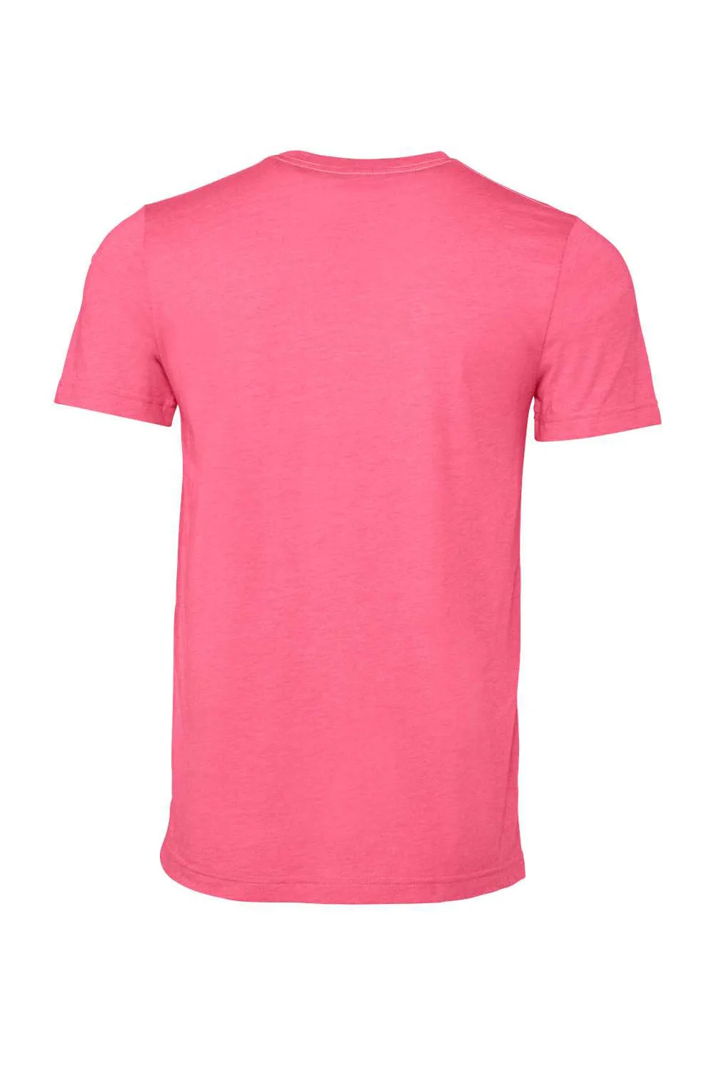 Bella   Canvas Mens Heather CVC Short Sleeve Crewneck T-Shirt - Heather Charity Pink