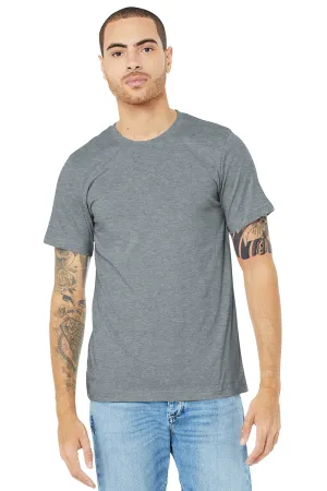 Bella   Canvas Mens Heather CVC Short Sleeve Crewneck T-Shirt - Heather Grey