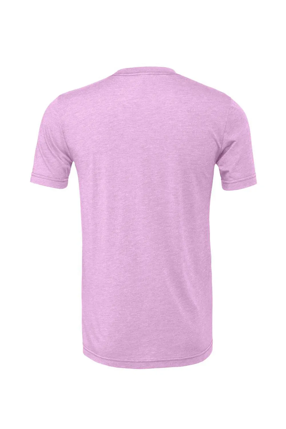 Bella   Canvas Mens Heather CVC Short Sleeve Crewneck T-Shirt - Heather Prism Lilac Purple