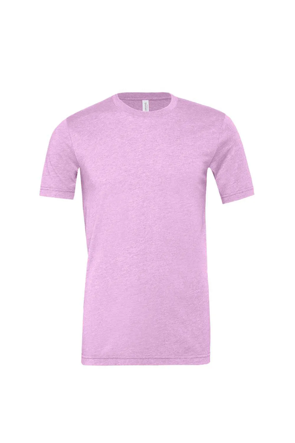 Bella   Canvas Mens Heather CVC Short Sleeve Crewneck T-Shirt - Heather Prism Lilac Purple