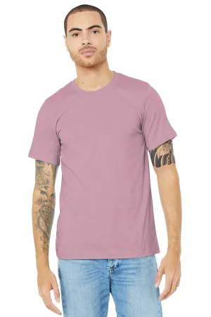 Bella   Canvas Mens Heather CVC Short Sleeve Crewneck T-Shirt - Heather Prism Lilac Purple