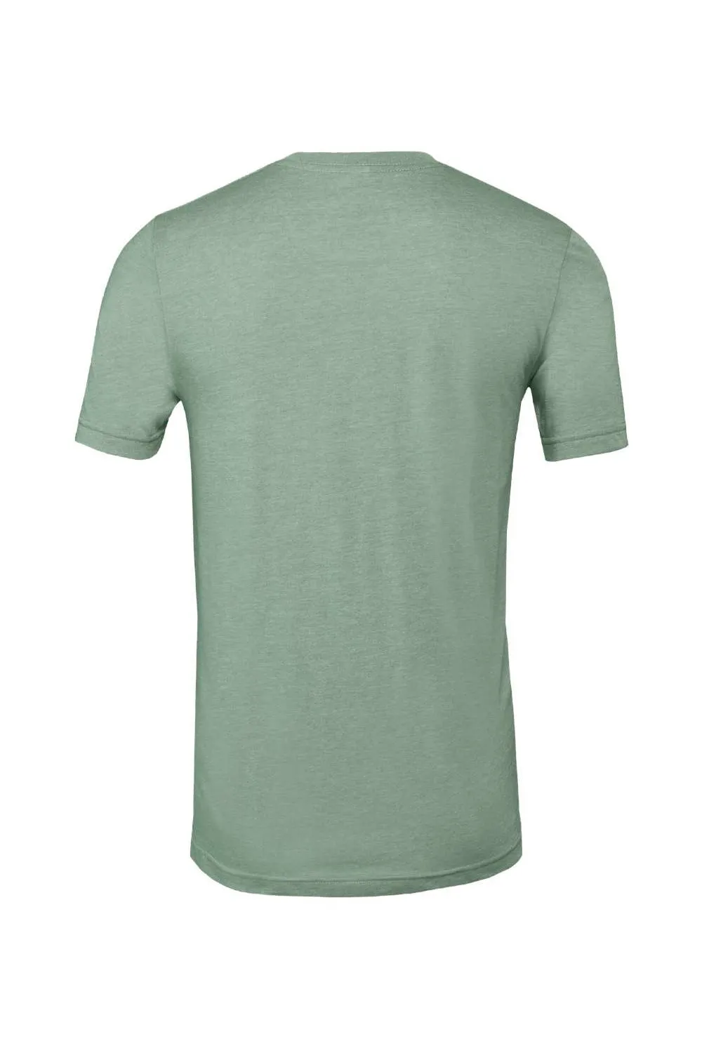 Bella   Canvas Mens Heather CVC Short Sleeve Crewneck T-Shirt - Heather Sage Green