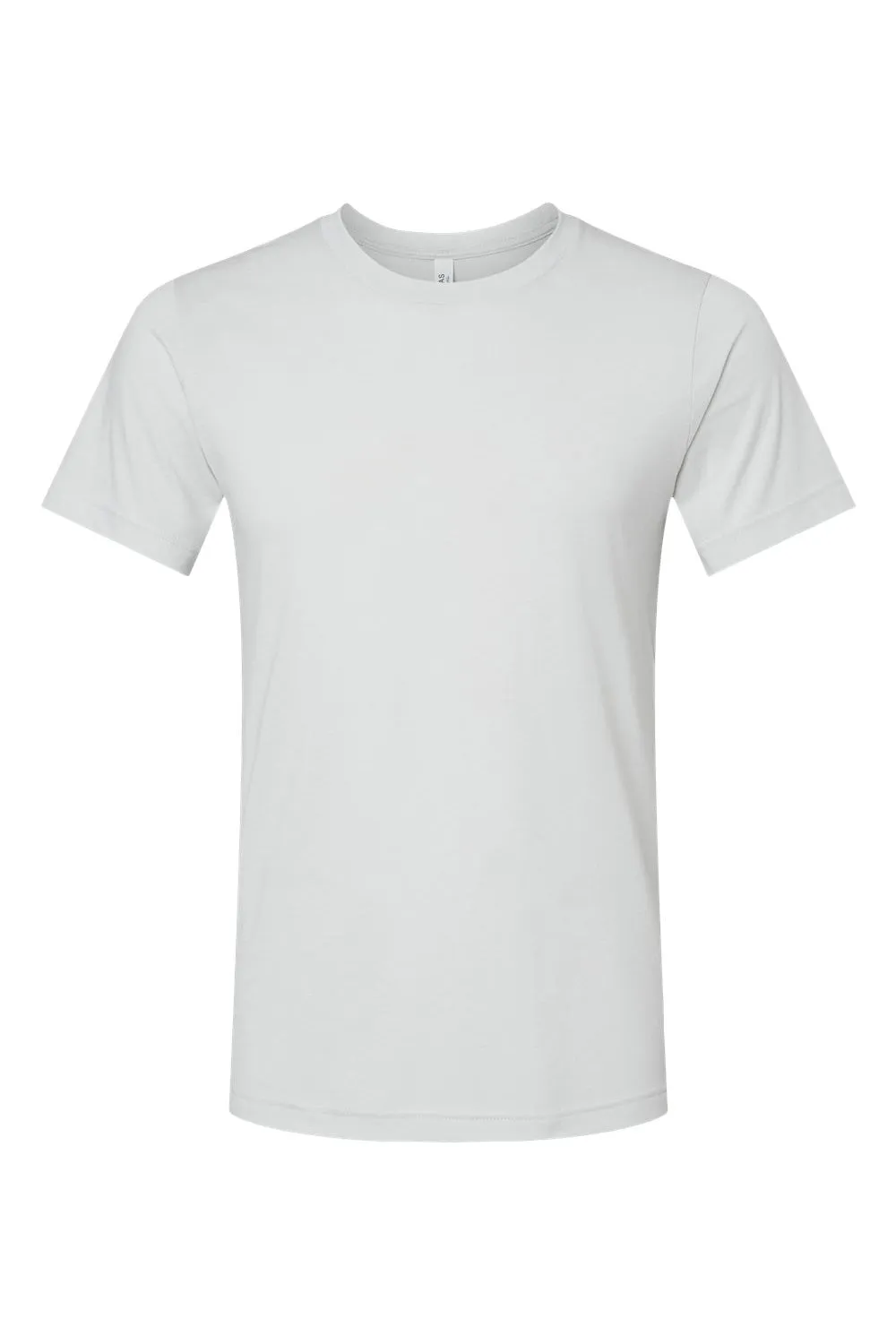 Bella   Canvas Mens Heather CVC Short Sleeve Crewneck T-Shirt - Heather Silver Grey