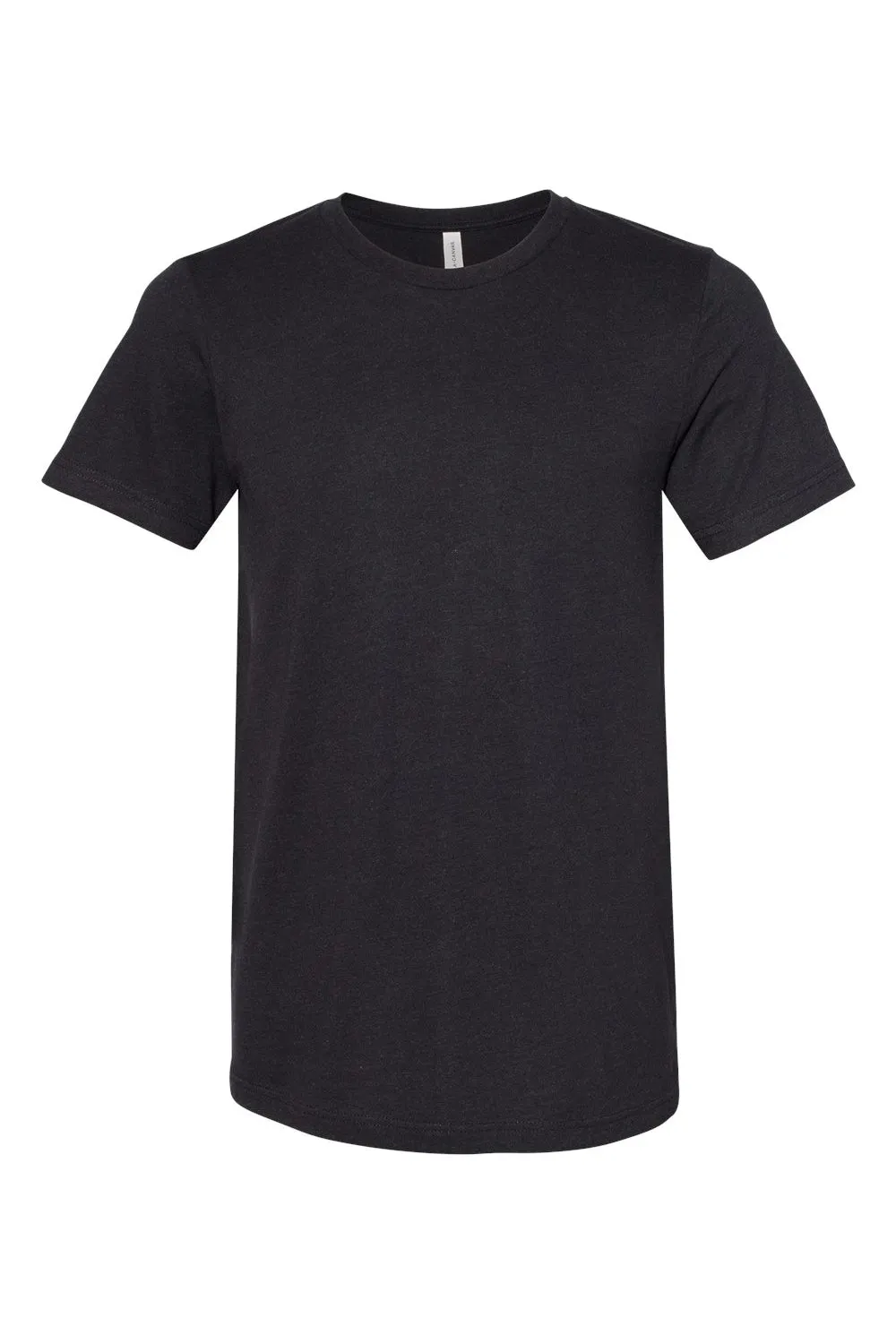 Bella   Canvas Mens Jersey Short Sleeve Crewneck T-Shirt - Heather Black - Closeout