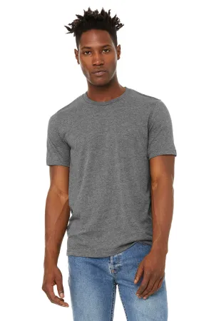 Bella   Canvas Mens Jersey Short Sleeve Crewneck T-Shirt - Heather Deep Grey