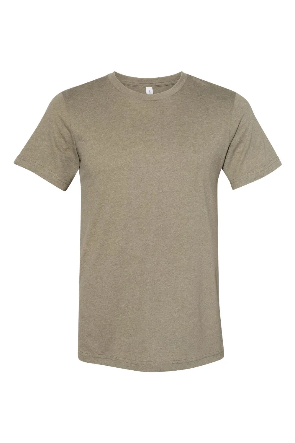 Bella   Canvas Mens Jersey Short Sleeve Crewneck T-Shirt - Heather Olive Green - Closeout