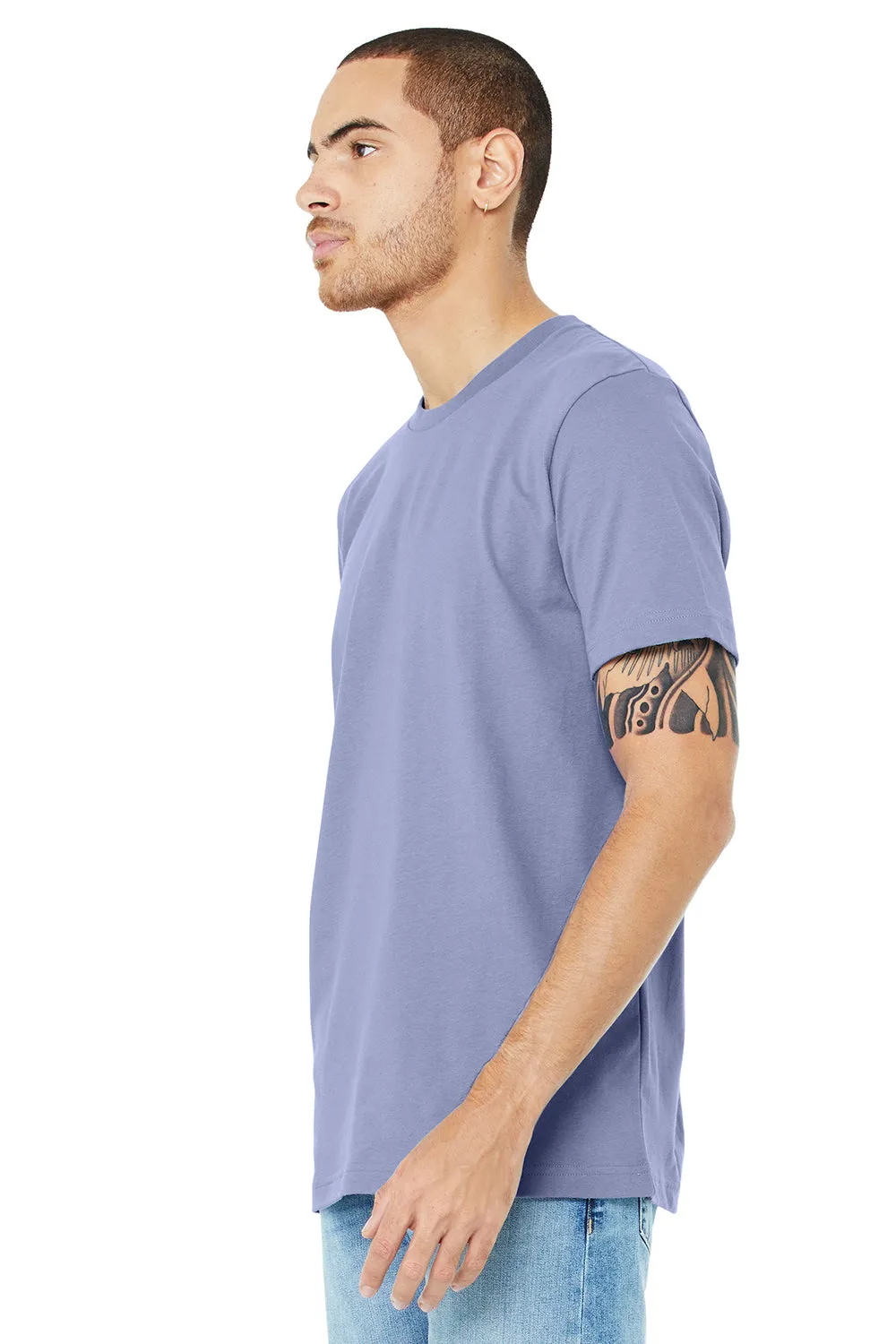 Bella   Canvas Mens Jersey Short Sleeve Crewneck T-Shirt - Lavender Blue