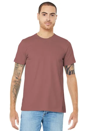 Bella   Canvas Mens Jersey Short Sleeve Crewneck T-Shirt - Mauve