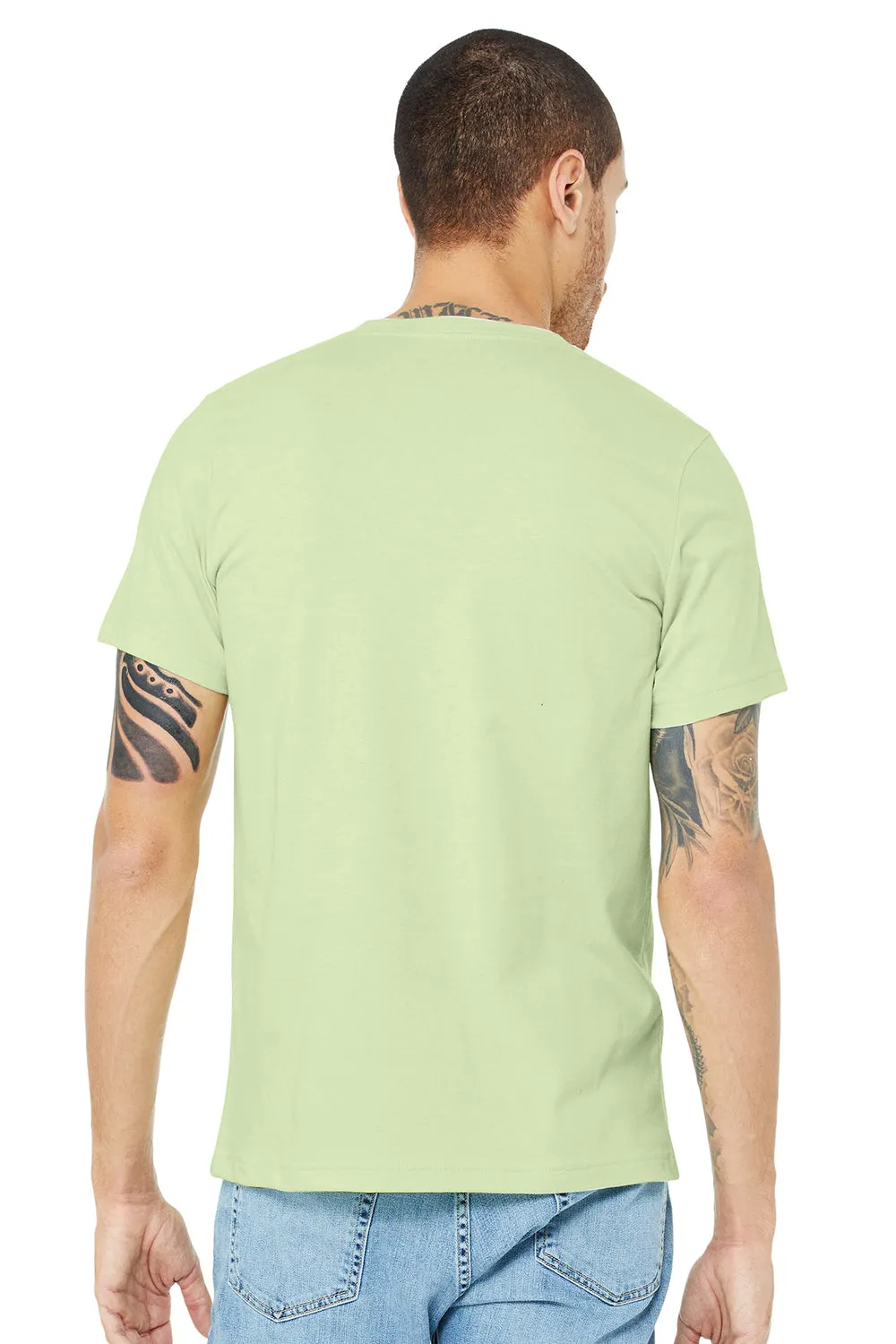 Bella   Canvas Mens Jersey Short Sleeve Crewneck T-Shirt - Spring Green