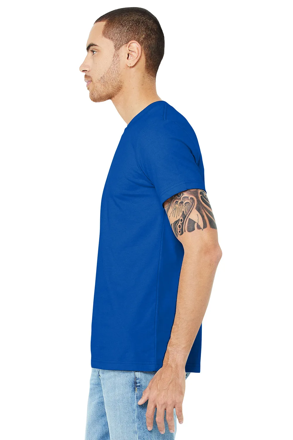 Bella   Canvas Mens Jersey Short Sleeve Crewneck T-Shirt - True Royal Blue
