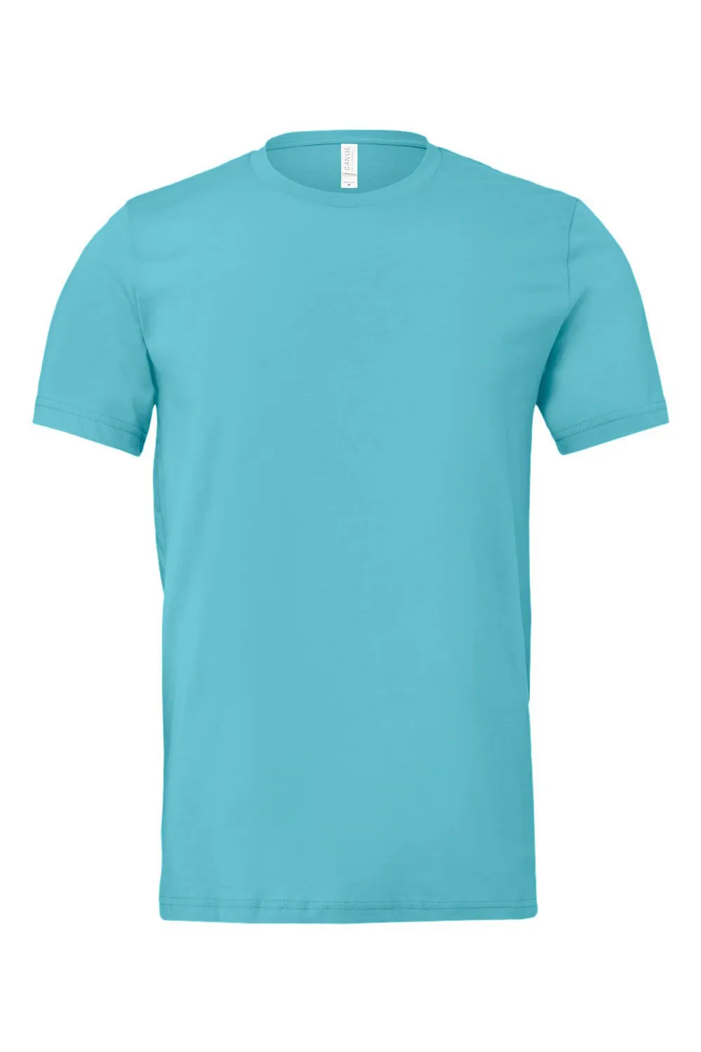Bella   Canvas Mens Jersey Short Sleeve Crewneck T-Shirt - Turquoise Blue